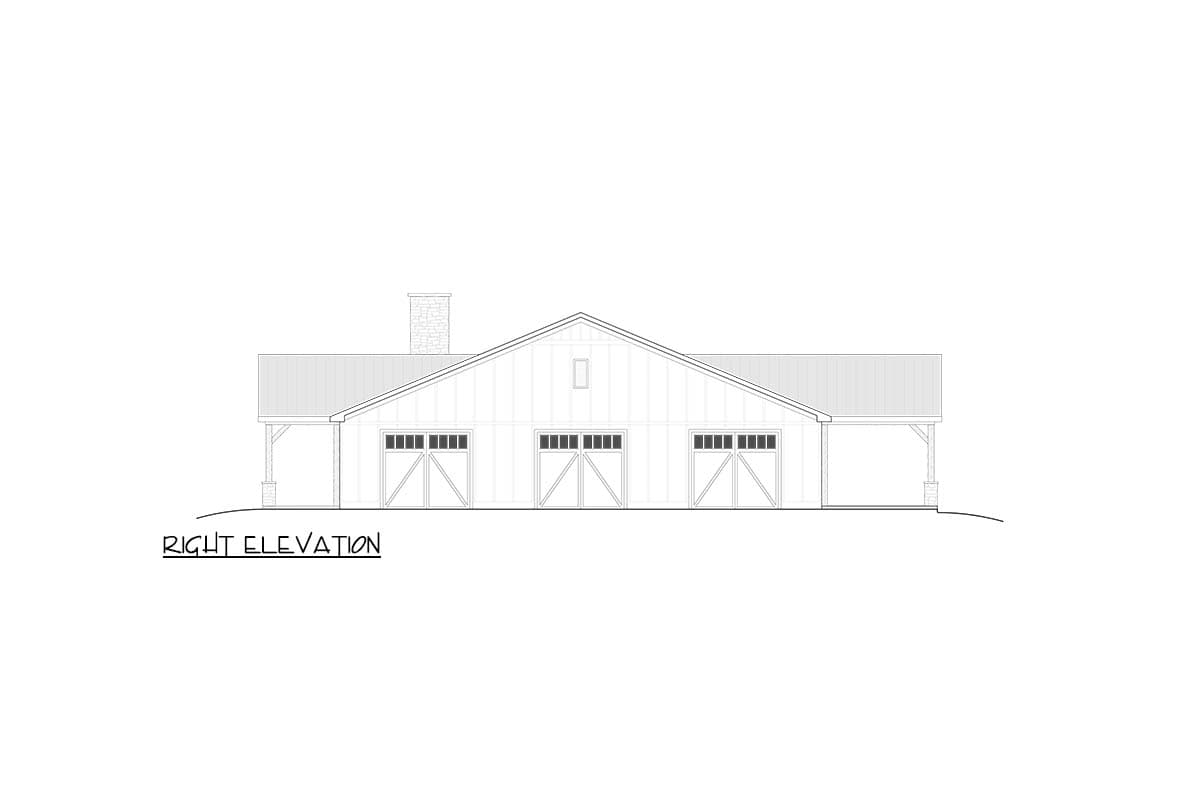 Plan 810065RBT: Modern Barndominium House Plan with 4-5 Bedrooms and Workshop - Image #11 - Barndominium, Modern Farmhouse, Ranch