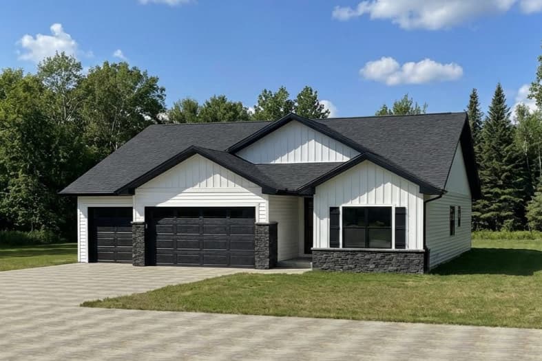 Plan image - 95368RW:Modern Farmhouse House Plan with 3 Bedrooms and 3-Car Garage