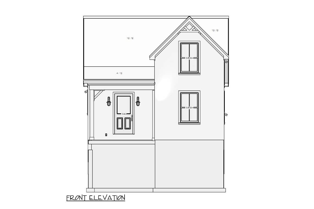 Plan 430836SNG: Charming Two-Bedroom Farmhouse Cottage House Plan with Accessible Design Features - Image #11 - Cottage, Country, Farmhouse, Vacation