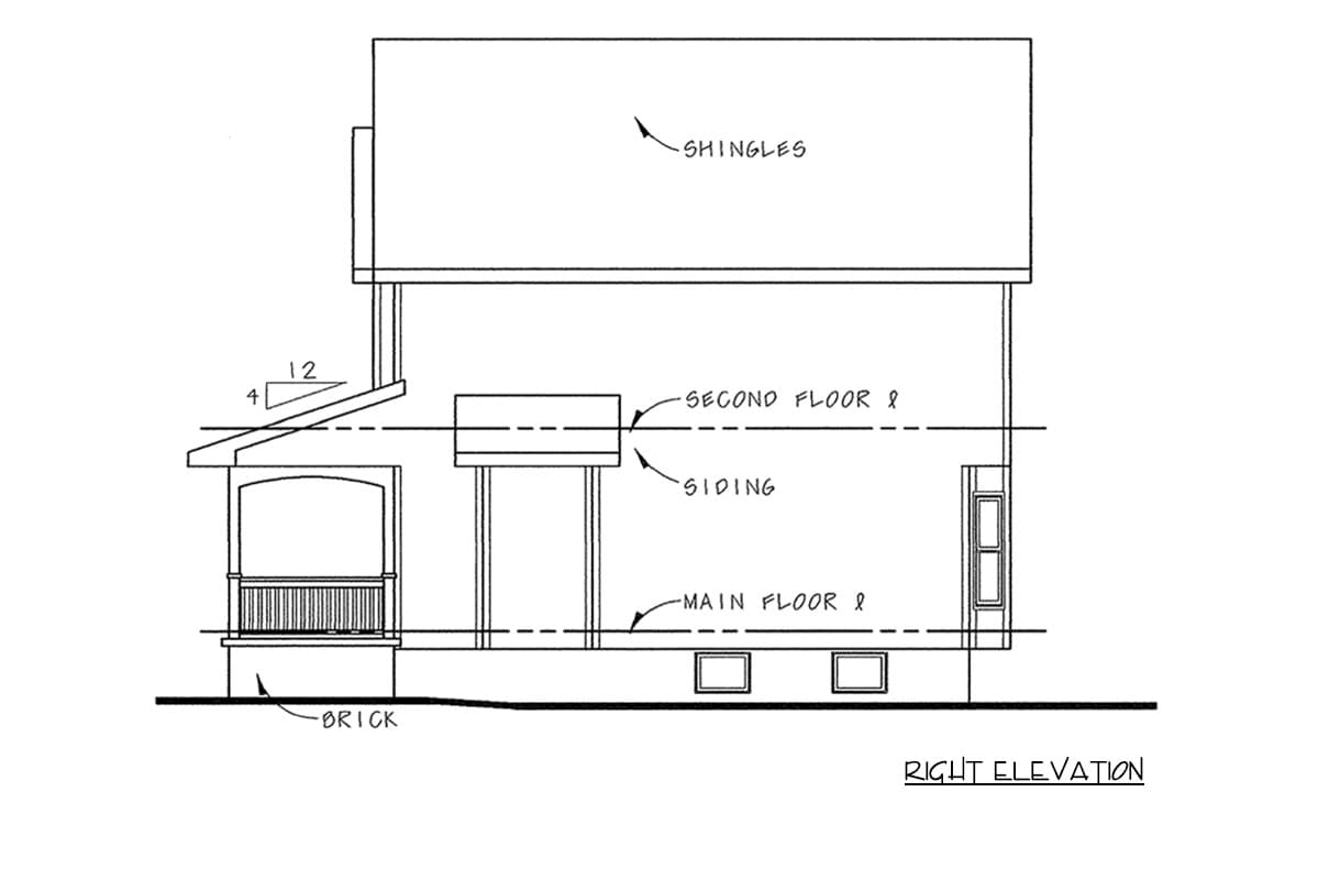 Plan 42755DB: Charming Farmhouse House Plan with 3 Bedrooms and Inviting Covered Porch - Image #4 - Farmhouse, Traditional