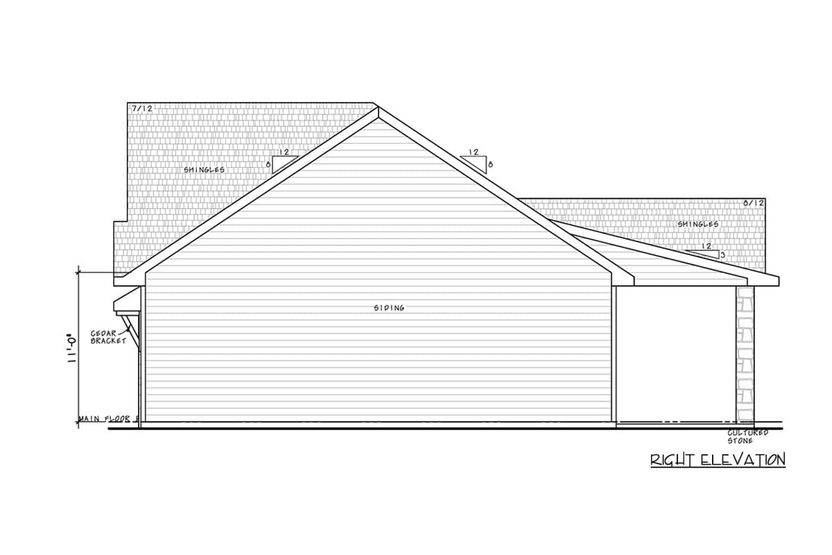 Plan 42756DB: Modern Farmhouse Craftsman Plan with One Bedroom and Garage - Image #6 - Craftsman, Modern Farmhouse