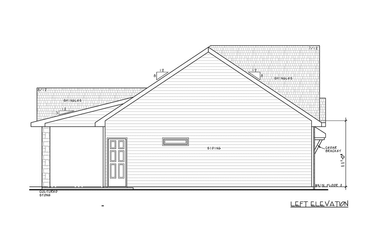 Plan 42756DB: Modern Farmhouse Craftsman Plan with One Bedroom and Garage - Image #4 - Craftsman, Modern Farmhouse
