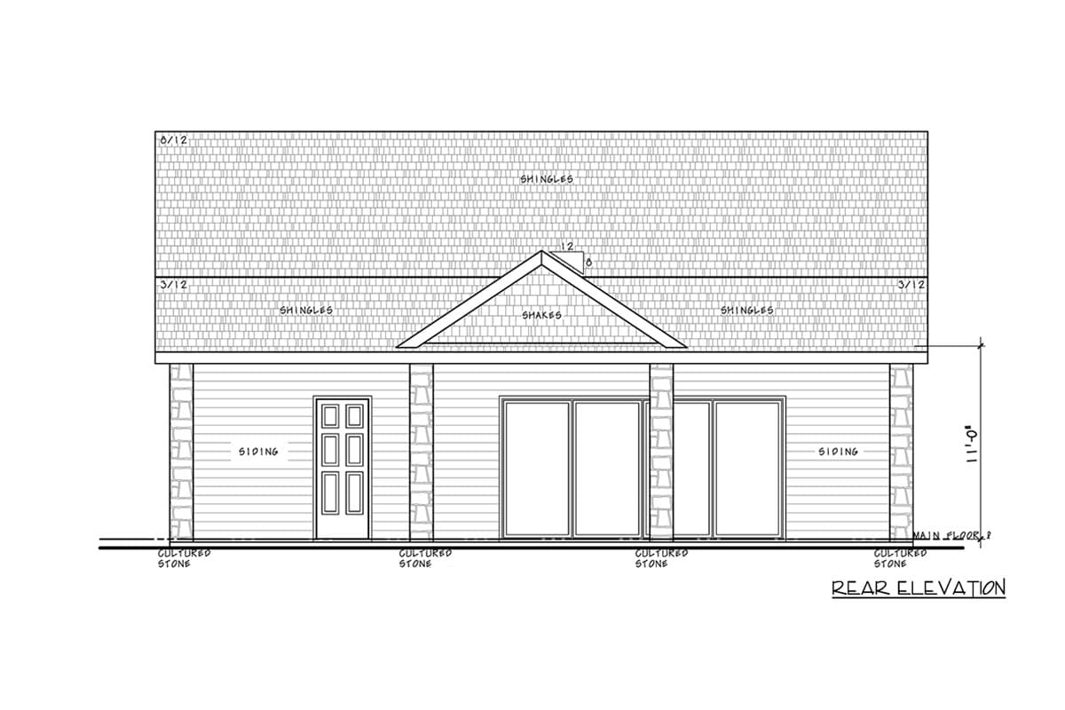 Plan 42756DB: Modern Farmhouse Craftsman Plan with One Bedroom and Garage - Image #5 - Craftsman, Modern Farmhouse