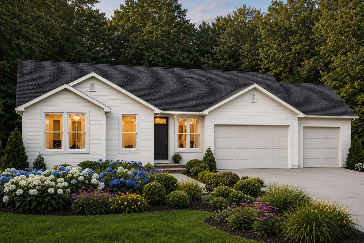 Plan image - 849105PGE:Single-Story Farmhouse House Plan with Three Bedrooms and Spacious Garage