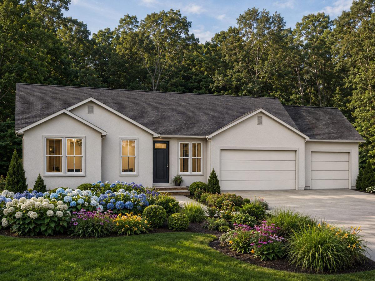 Plan 849105PGE: Single-Story Farmhouse House Plan with Three Bedrooms and Spacious Garage - Image #2 - Craftsman, Farmhouse
