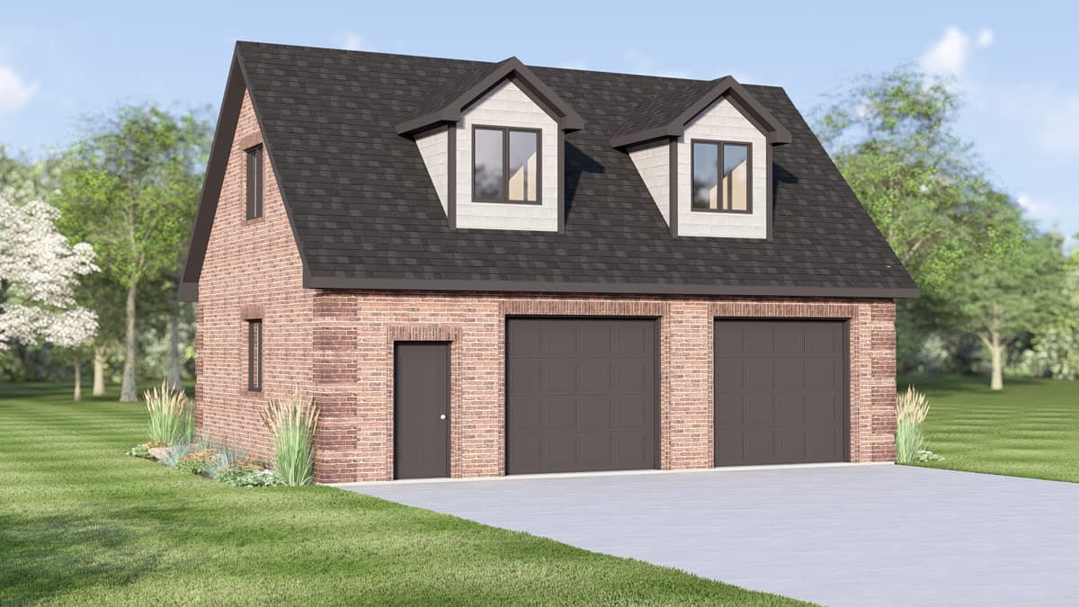 Plan 135427GRA: Country Craftsman House Plan with Spacious 2-Car Garage and Bonus Storage - Image #2 - Country, Craftsman, New American