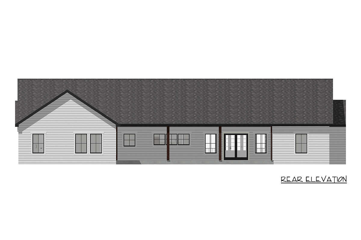 Plan 744526ABR: Craftsman Farmhouse House Plan with Four Bedrooms and Bonus Space - Image #6 - Craftsman, Farmhouse, New American, Southern