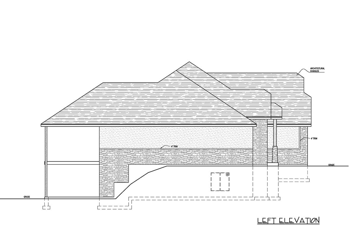 Plan 849107PGE: Traditional Country House Plan with 2 or 3 Bedrooms and 3-Car Garage - Image #5 - Country, Traditional