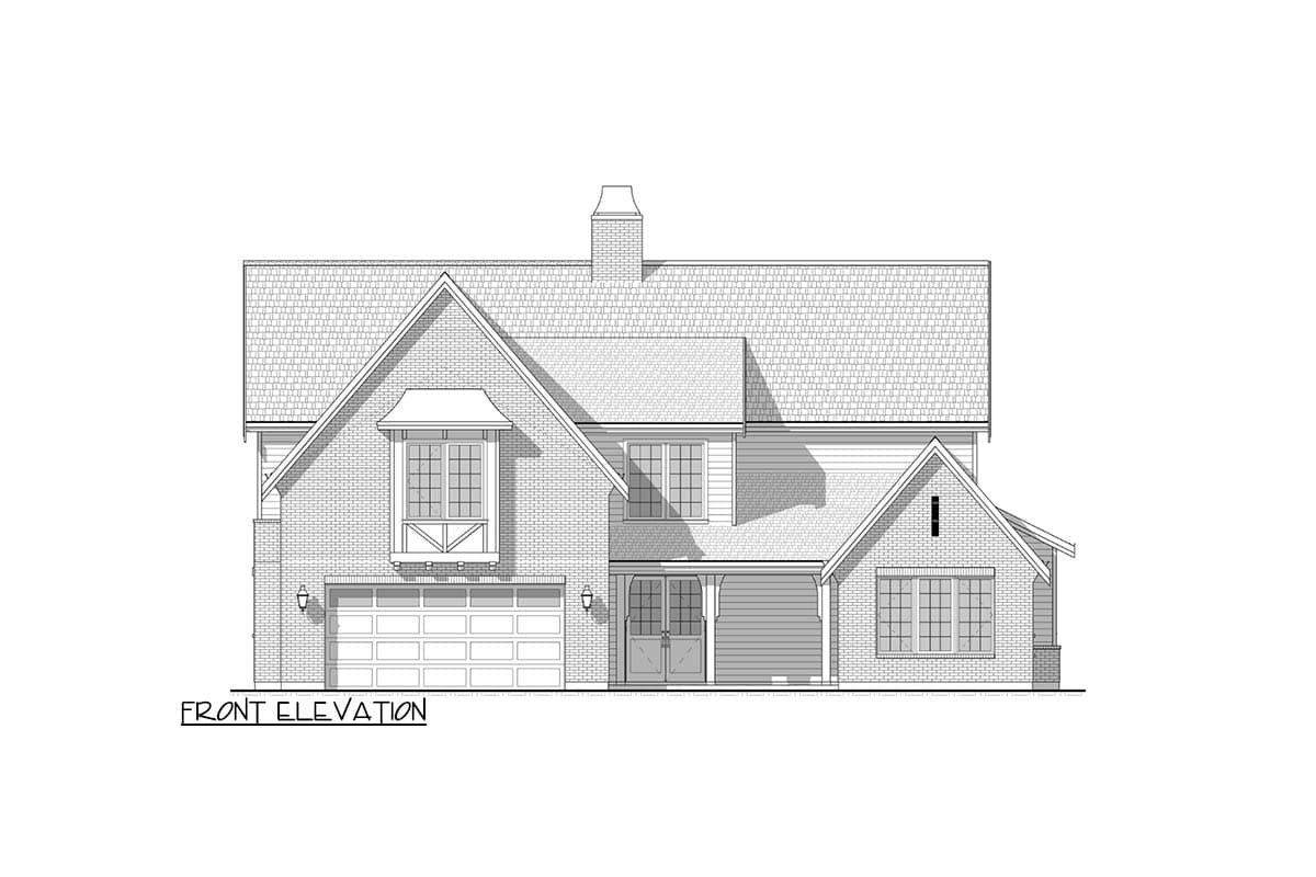 Plan 330029WLE: Spacious Tudor Cottage House Plan with 4-5 Bedrooms and Vaulted Ceilings - Image #7 - Cottage, Tudor