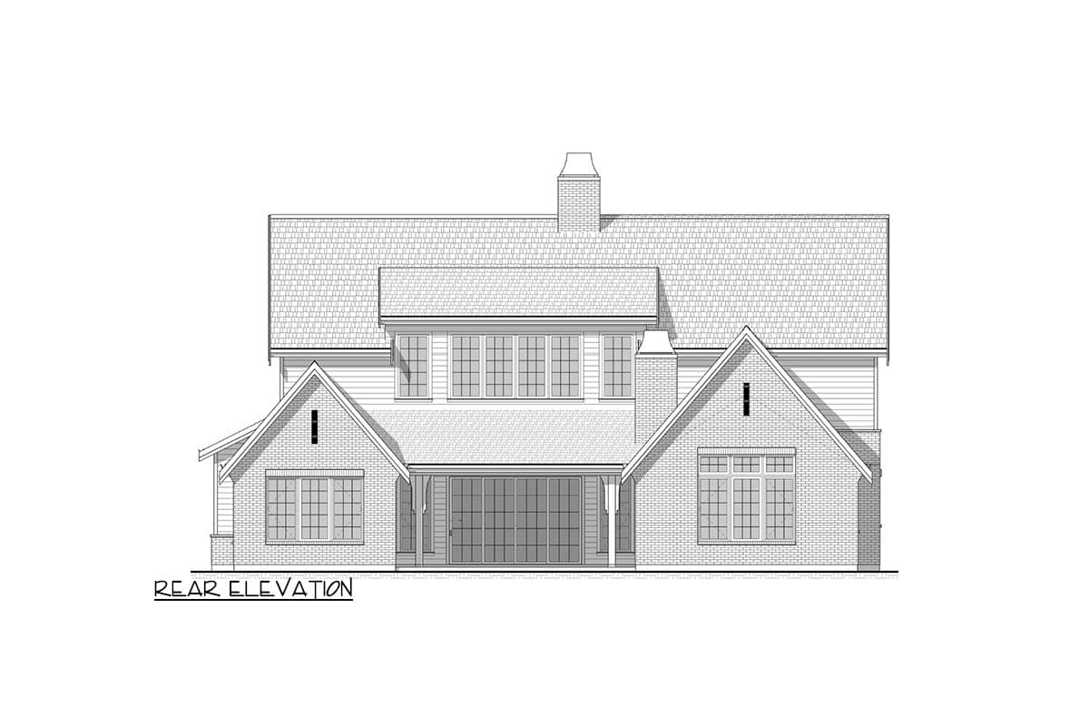 Plan 330029WLE: Spacious Tudor Cottage House Plan with 4-5 Bedrooms and Vaulted Ceilings - Image #9 - Cottage, Tudor