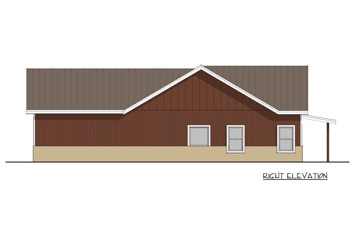 Plan 405165FDC: Charming Traditional Country Farmhouse House Plan with Three Bedrooms and Attached Garage - Image #6 - Country, Farmhouse, Traditional