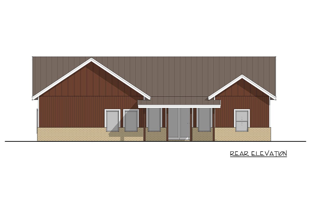 Plan 405165FDC: Charming Traditional Country Farmhouse House Plan with Three Bedrooms and Attached Garage - Image #5 - Country, Farmhouse, Traditional