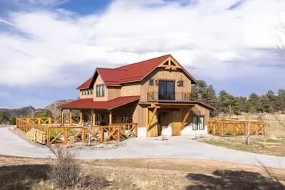 Rustic Barndominium House Plan with 3 Bedrooms and 3-Car Garage