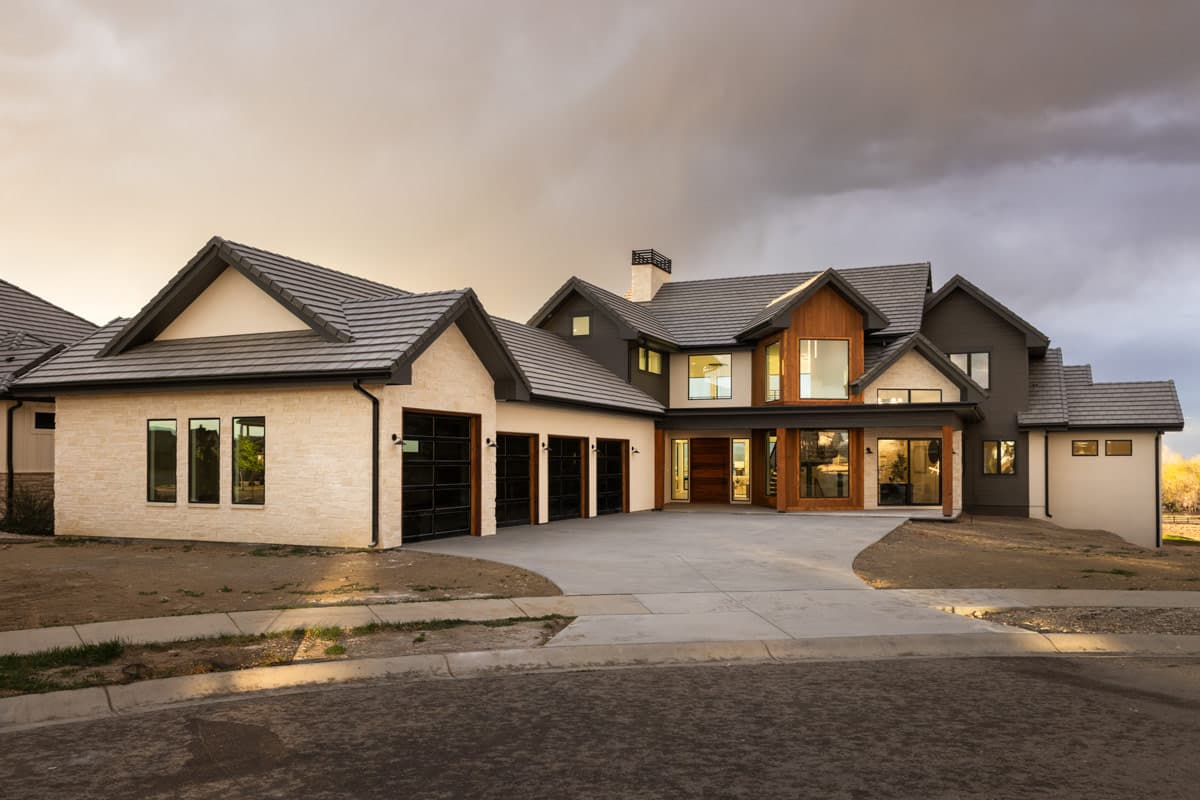 Plan 95381RW: Modern Luxury Four Bedroom House Plan with Four Car Garage - Image #2 - Contemporary, Mountain, New American
