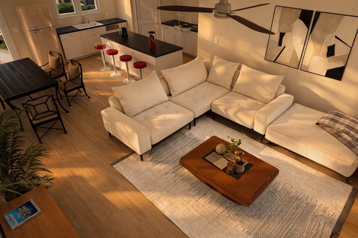 Plan 850041PKE: Modern Two Bedroom House Plan with Spacious Covered Outdoor Living - Image #6 - Modern