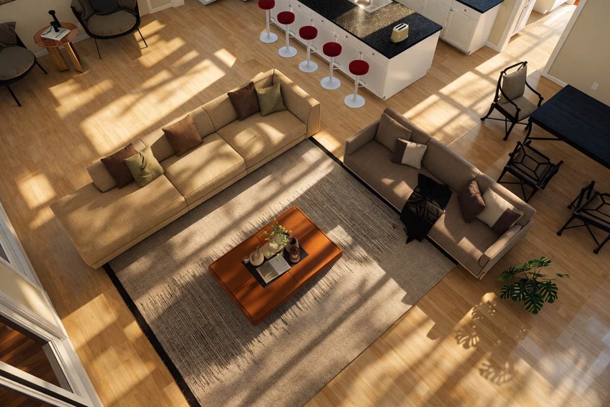 Plan 850042PKE: Contemporary Modern House Plan with Three Bedrooms and Three Car Garage - Image #10 - Contemporary, Modern