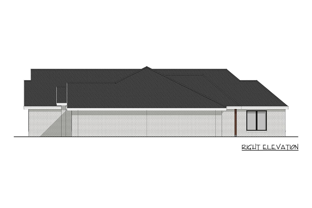 Plan 405168FDC: Spacious New American Plan with Three Bedrooms and Three-Car Garage - Image #7 - New American, Ranch