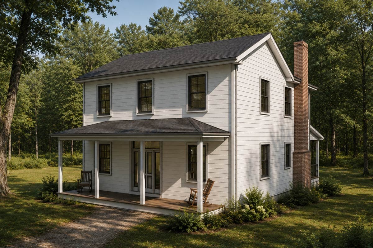 Plan image - 18305BE:Charming Two Bedroom Farmhouse House Plan with Inviting Screened Porch