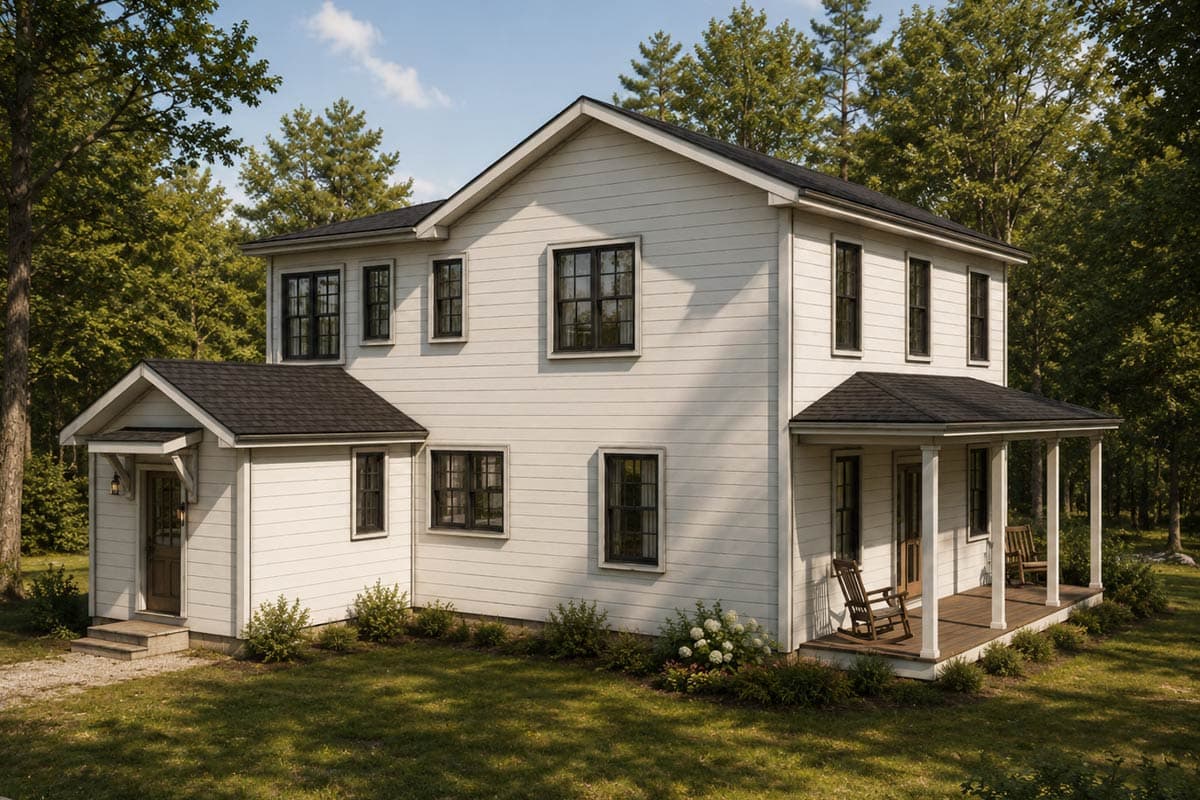 Plan 18305BE: Charming Two Bedroom Farmhouse House Plan with Inviting Screened Porch - Image #2 - Country, Farmhouse