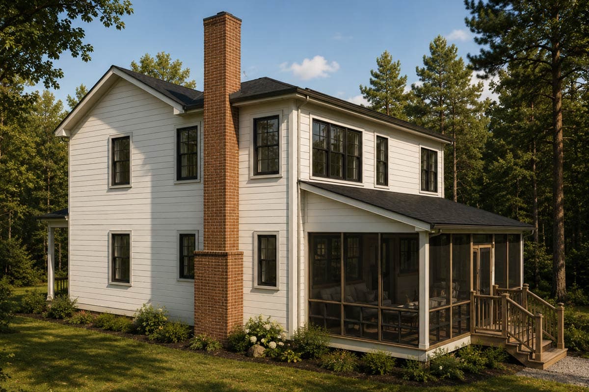 Plan 18305BE: Charming Two Bedroom Farmhouse House Plan with Inviting Screened Porch - Image #4 - Country, Farmhouse