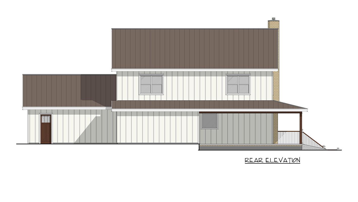 Plan 405169FDC: Modern Farmhouse House Plan with 3 Bedrooms and Vaulted Great Room - Image #6 - Farmhouse, Modern Farmhouse, New American