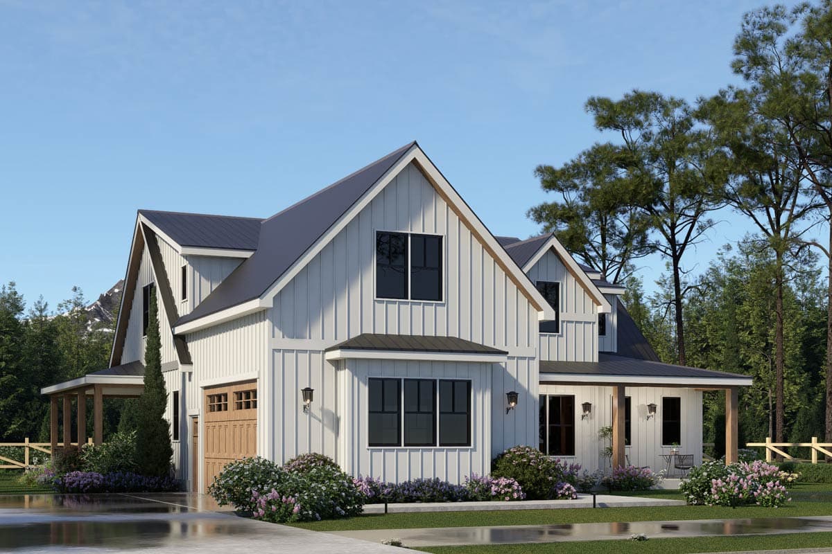 Plan 25962GE: Modern Farmhouse House Plan with Three Bedrooms and Expansive Porches - Image #5 - Farmhouse, Modern Farmhouse, New American