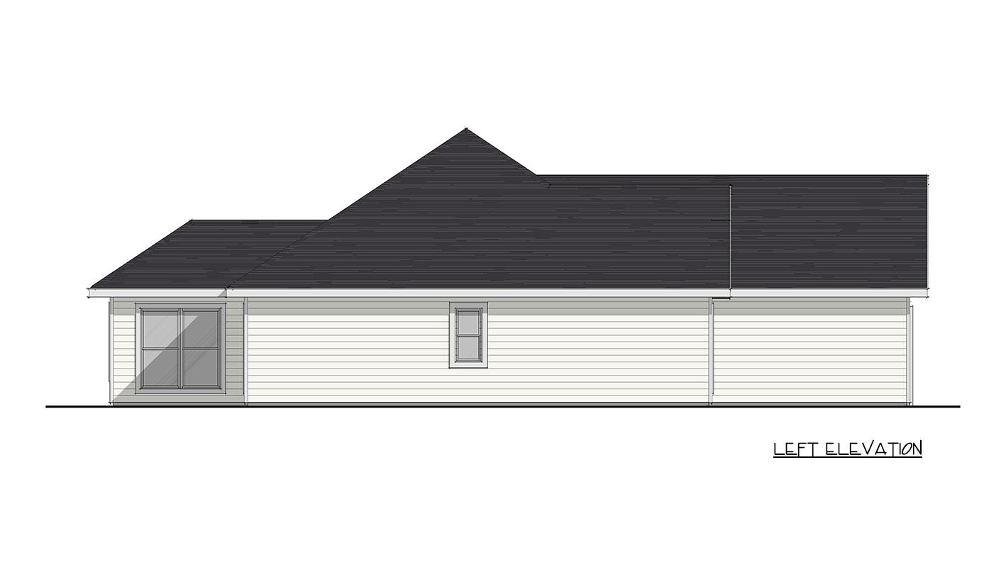 Plan 405170FDC: Traditional Craftsman Ranch House Plan with 3 Bedrooms and 2-Car Garage - Image #3 - Country, Craftsman, Ranch