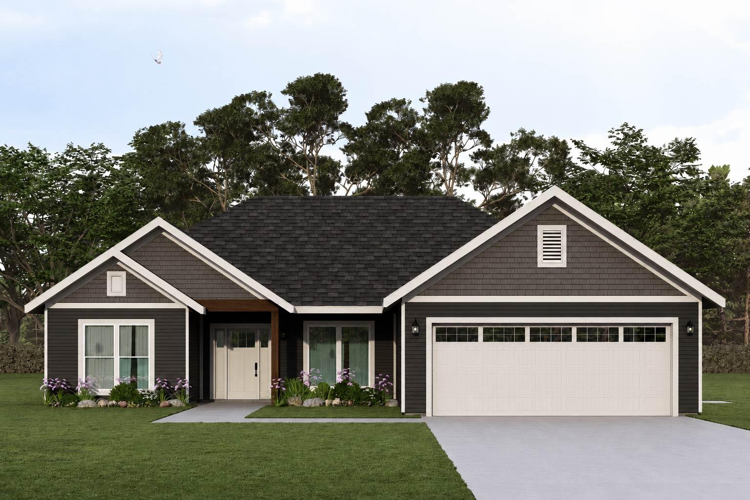 Plan image - 405171FDC:Modern Farmhouse Barndominium House Plan with 3 Bedrooms and Open Layout