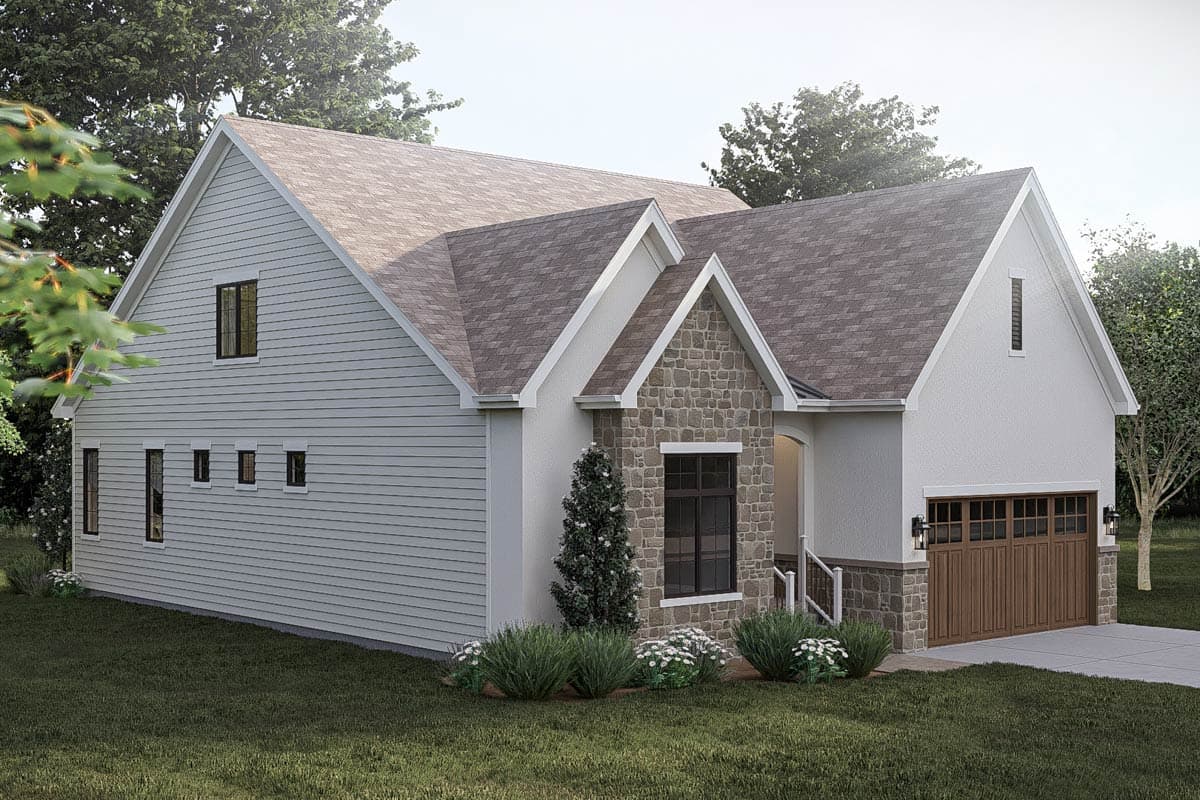 Plan 623649DJ: European Cottage House Plan with 3 Bedrooms and Main Level Suite - Image #5 - Cottage, European, French Country