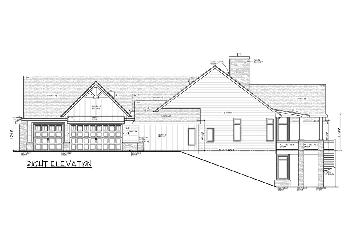 Plan 42758DB: Craftsman Modern Farmhouse House Plan with 5 Bedrooms and 3562 Square Feet - Image #4 - Craftsman, Modern Farmhouse, Mountain
