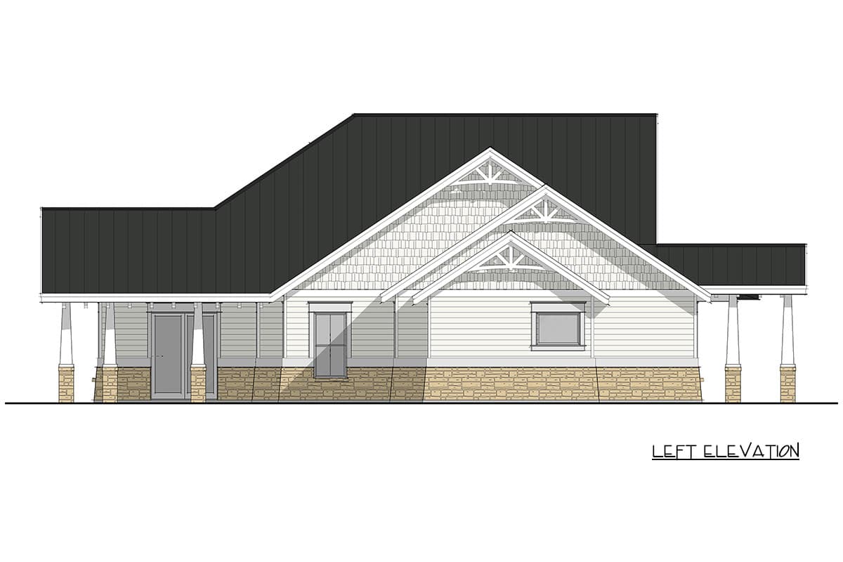 Plan 405174FDC: Modern Farmhouse Barndominium House Plan with Expansive Porch - Image #3 - Barndominium, Farmhouse, Modern Farmhouse, New American