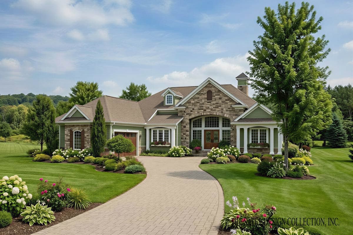 Plan image - 340155STR:Elegant Southern Traditional House Plan with Three Bedrooms and Study