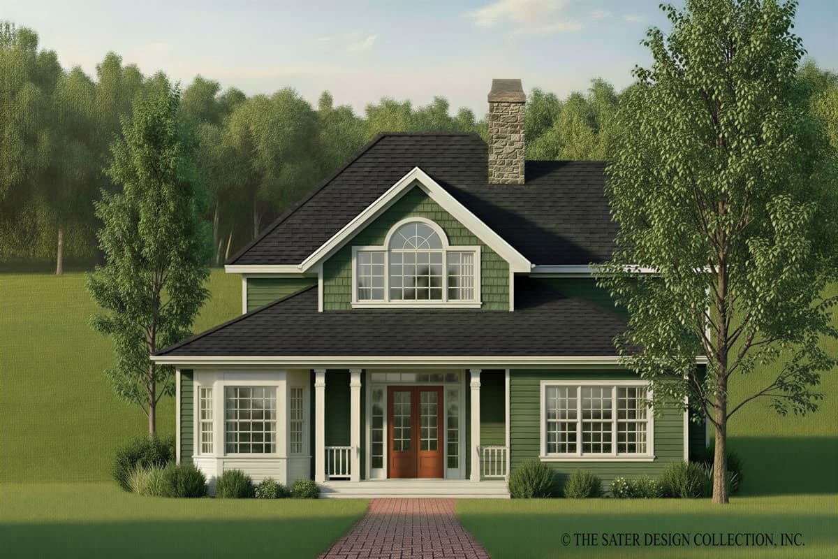 Plan 340158STR: Charming Craftsman Farmhouse Plan with Three Bedrooms and Vaulted Great Room - Image #2 - Cottage, Country, Craftsman, Farmhouse, Southern