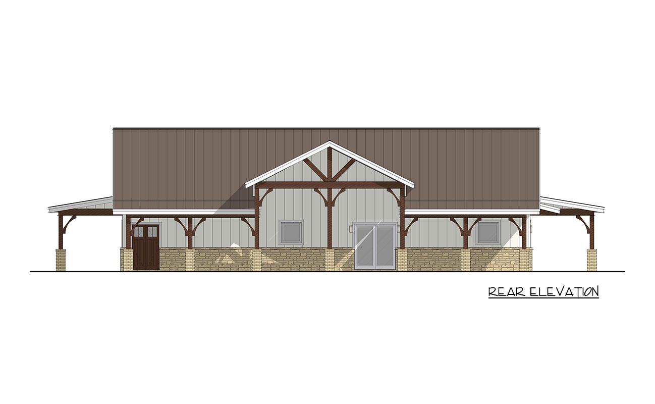 Plan 405175FDC: Modern Farmhouse Barndominium House Plan with Expansive Wraparound Porch - Image #9 - Barndominium, Farmhouse
