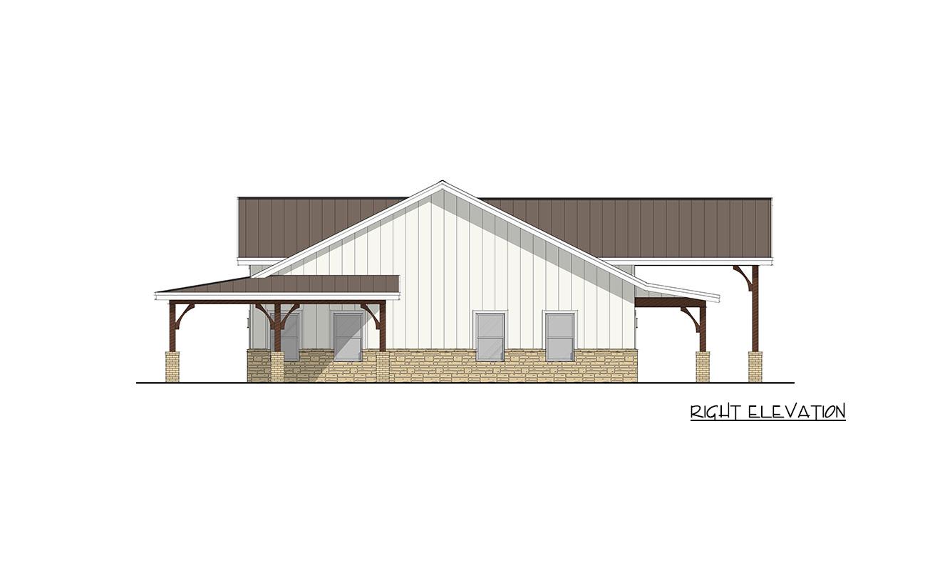 Plan 405175FDC: Modern Farmhouse Barndominium House Plan with Expansive Wraparound Porch - Image #10 - Barndominium, Farmhouse