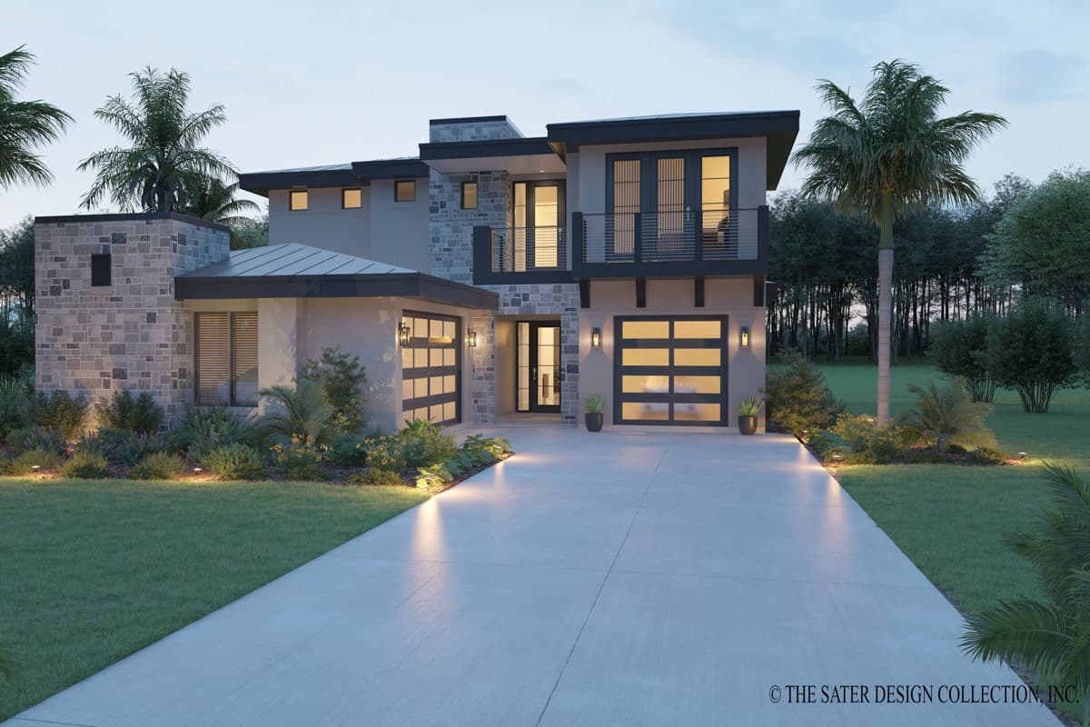 Plan image - 340163STR:Contemporary Florida-Style House Plan with 5 Bedrooms and 3905 Square Feet