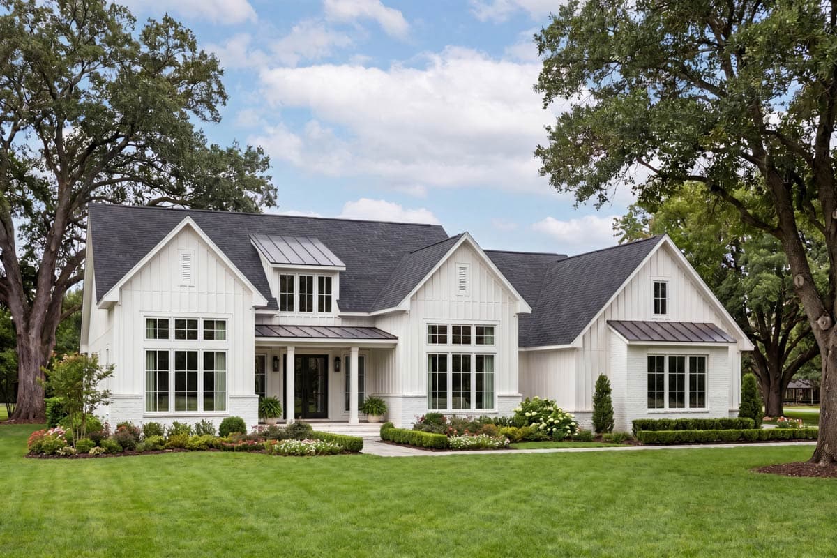 Plan 52045HZ: Modern Farmhouse House Plan with 3 Bedrooms and Vaulted Great Room - Image #4 - Modern Farmhouse, Traditional, Transitional