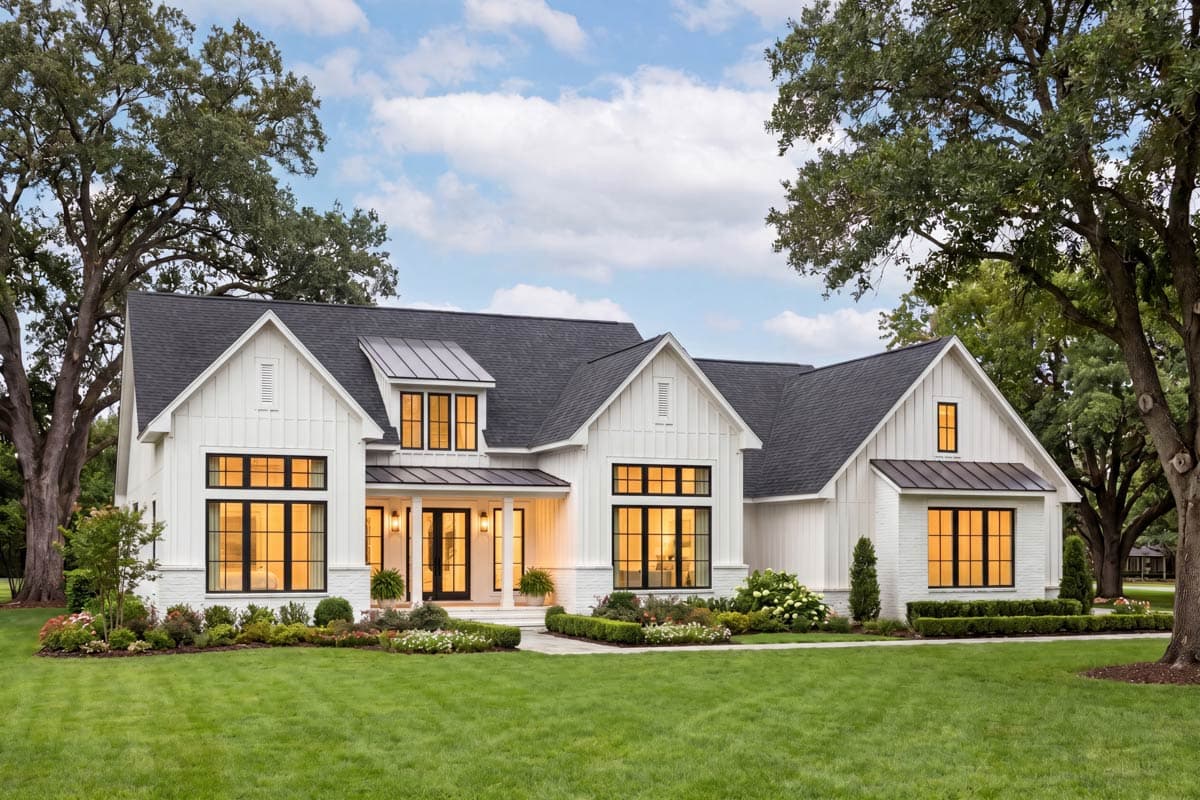 Plan 52045HZ: Modern Farmhouse House Plan with 3 Bedrooms and Vaulted Great Room - Image #5 - Modern Farmhouse, Traditional, Transitional