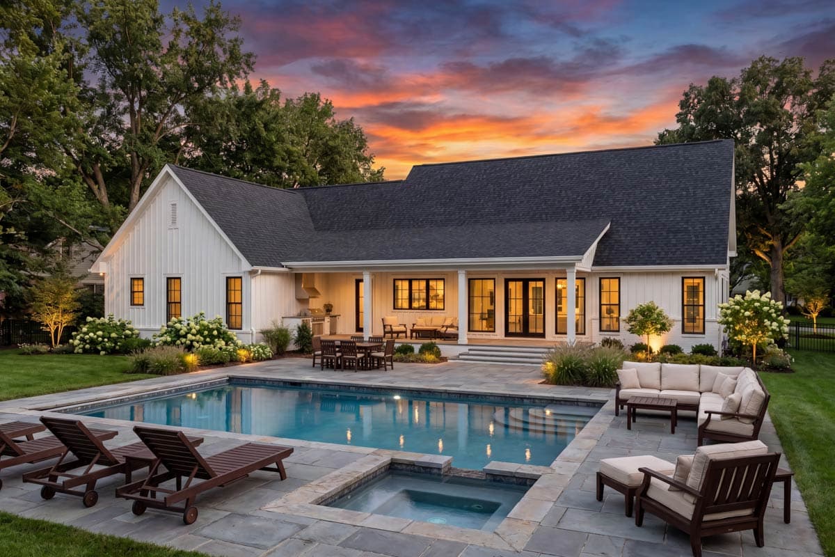 Plan 52045HZ: Modern Farmhouse House Plan with 3 Bedrooms and Vaulted Great Room - Image #17 - Modern Farmhouse, Traditional, Transitional