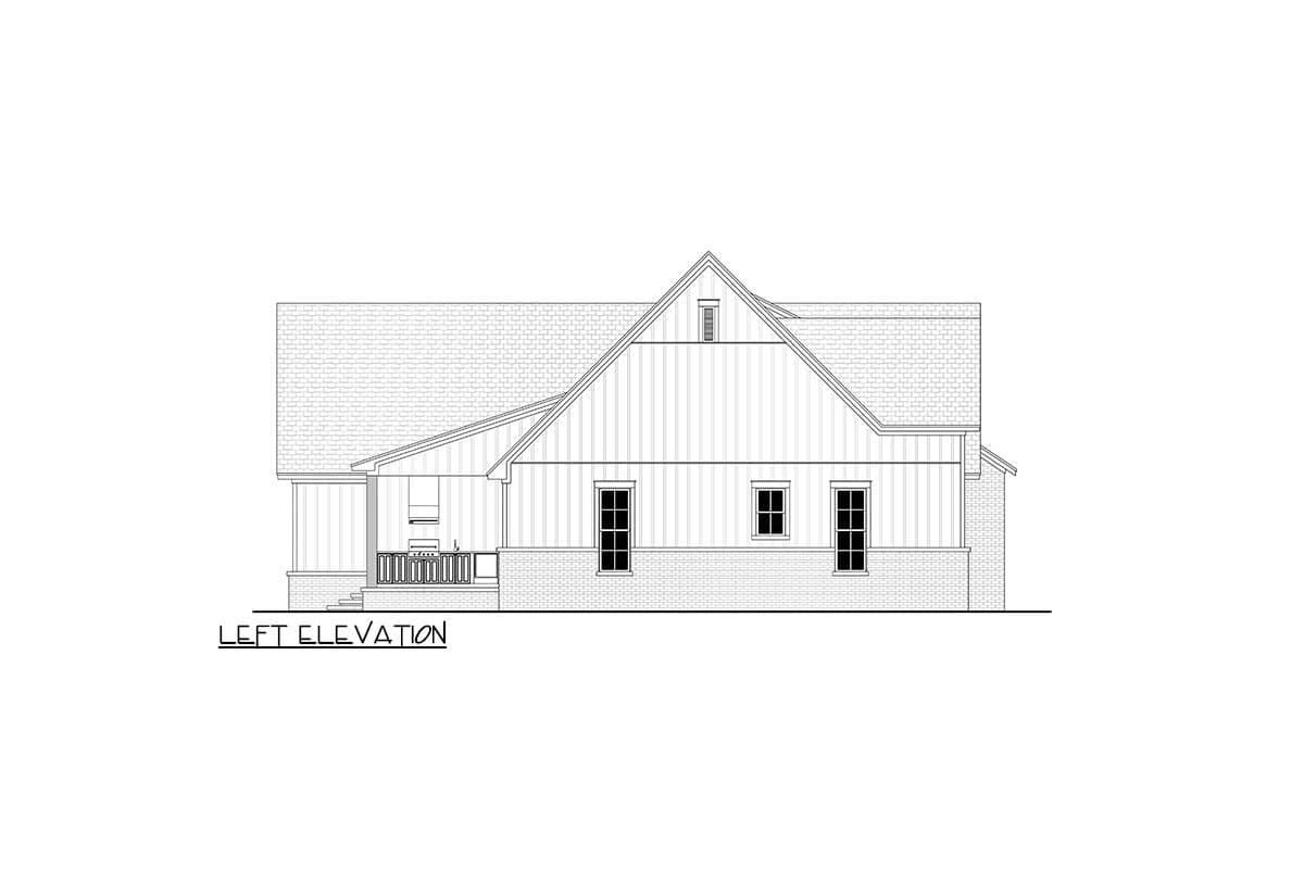 Plan 52045HZ: Modern Farmhouse House Plan with 3 Bedrooms and Vaulted Great Room - Image #18 - Modern Farmhouse, Traditional, Transitional