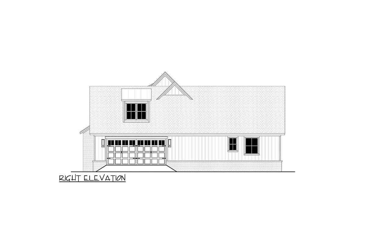 Plan 52045HZ: Modern Farmhouse House Plan with 3 Bedrooms and Vaulted Great Room - Image #20 - Modern Farmhouse, Traditional, Transitional