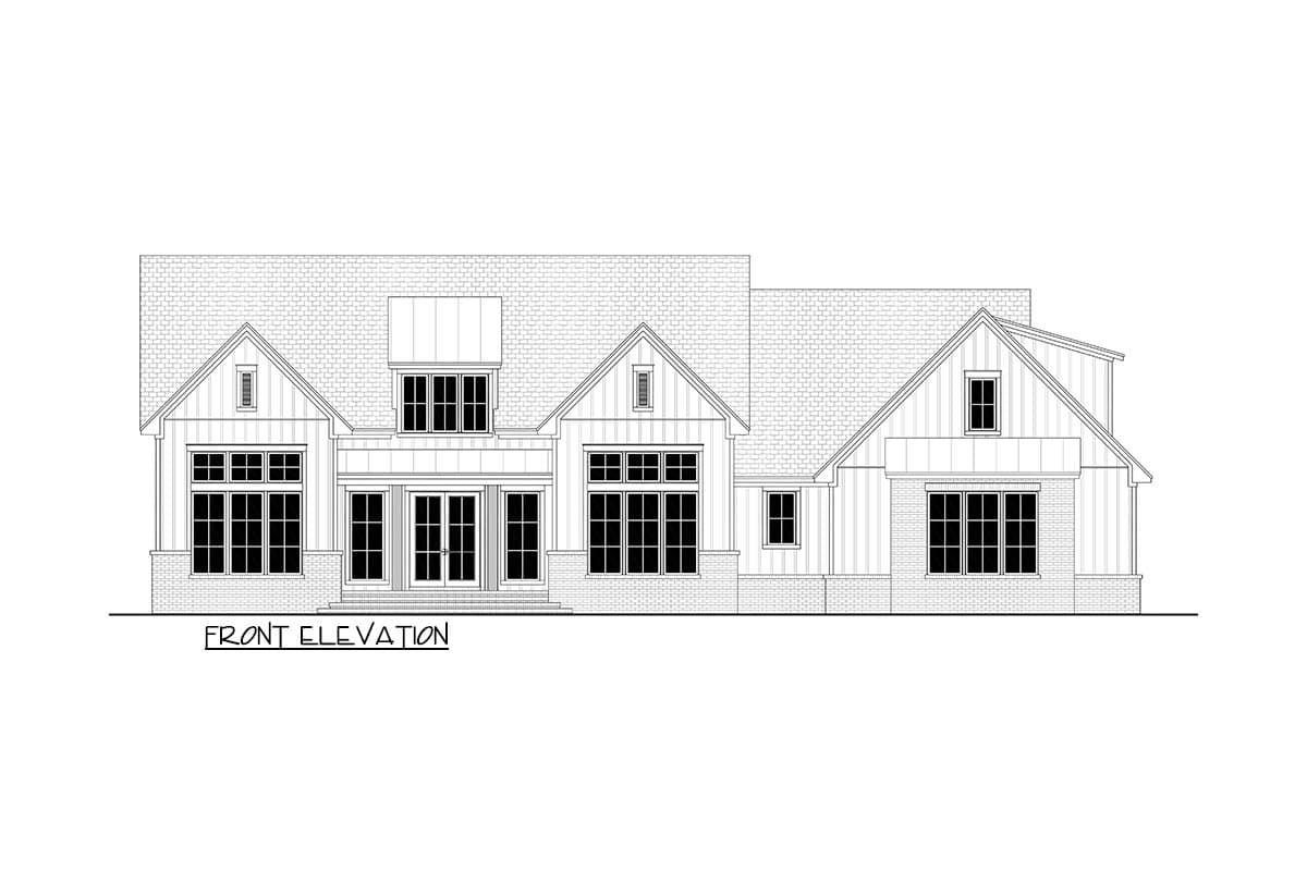 Plan 52045HZ: Modern Farmhouse House Plan with 3 Bedrooms and Vaulted Great Room - Image #21 - Modern Farmhouse, Traditional, Transitional
