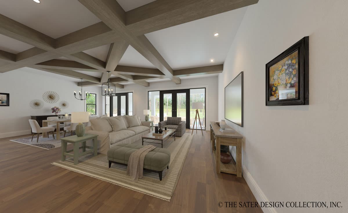 Plan 340164STR: Southern Country House Plan with 3 Bedrooms and Spacious Living Areas - Image #3 - Country, Craftsman, Farmhouse, Southern