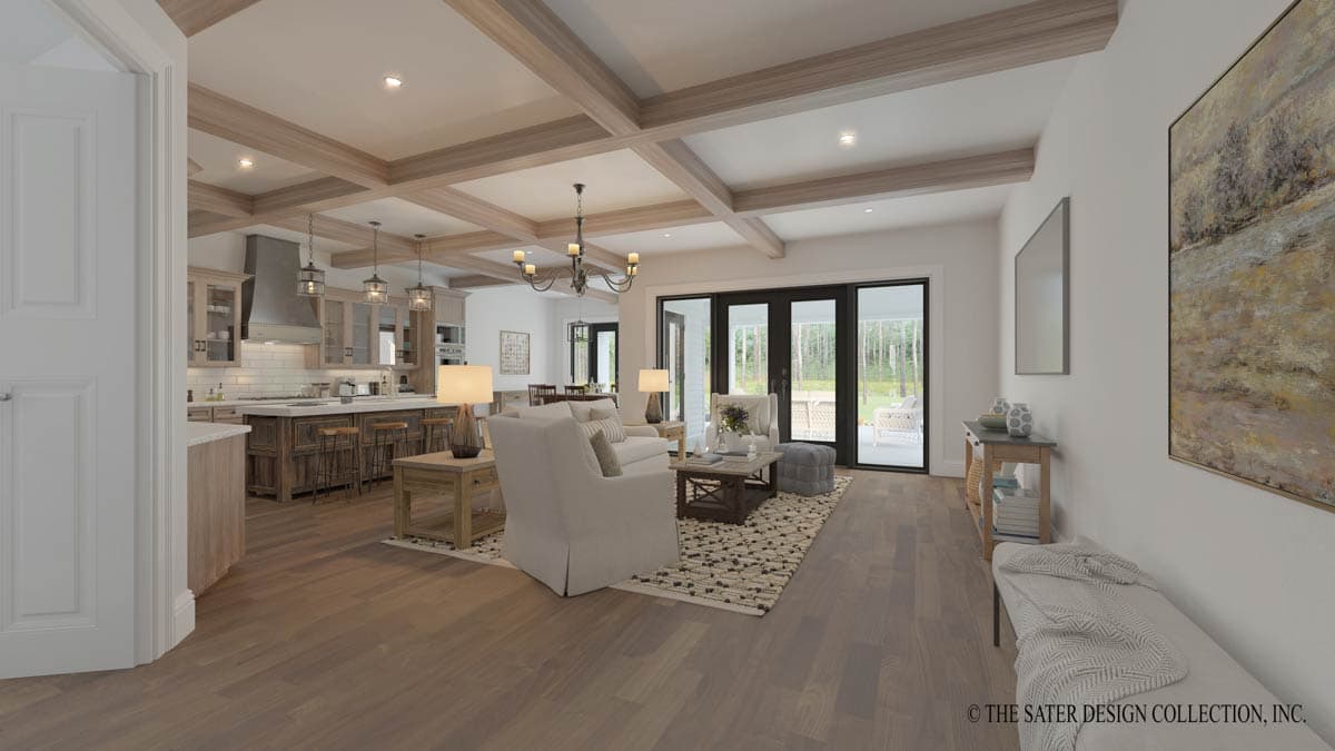 Plan 340165STR: Country Southern Farmhouse House Plan with Three Bedrooms and Workshop - Image #4 - Country, Farmhouse, Southern