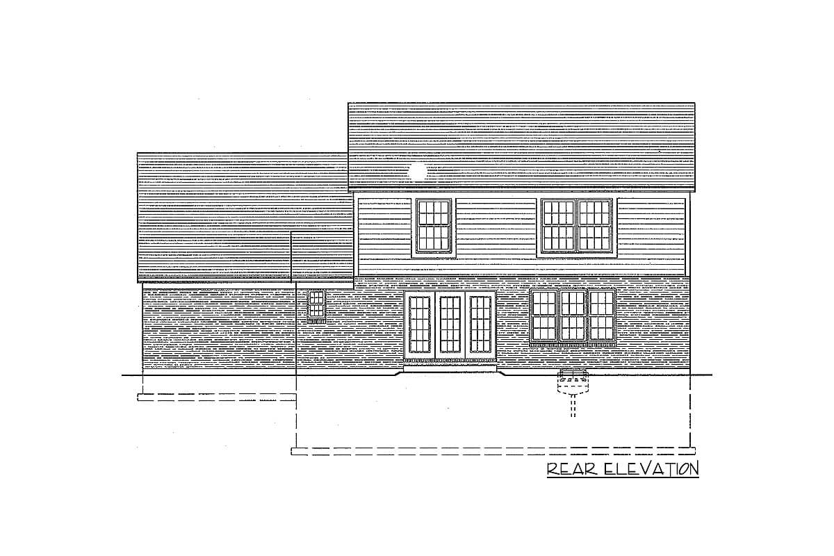 Plan 39003ST: Rear Wall of Windows