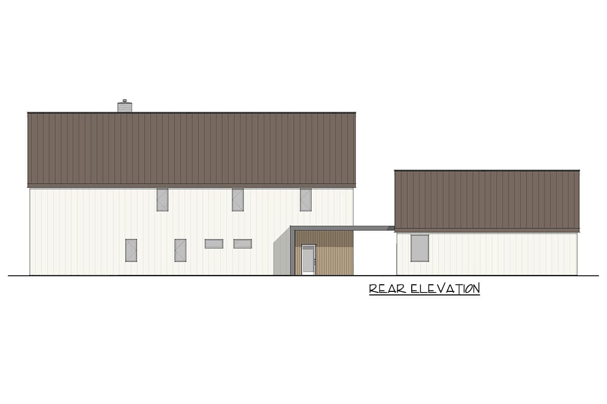 Plan 405176FDC: Modern Barndominium House Plan with Four Bedrooms and Detached Garage - Image #7 - Barndominium, Modern, Scandinavian