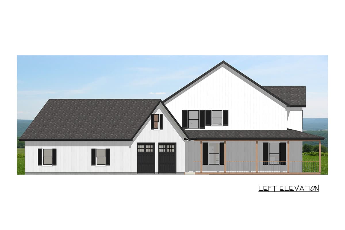 Plan 744530ABR: Farmhouse House Plan with Four Bedrooms and Wraparound Porch - Image #9 - Country, Craftsman, Farmhouse, Southern, Traditional