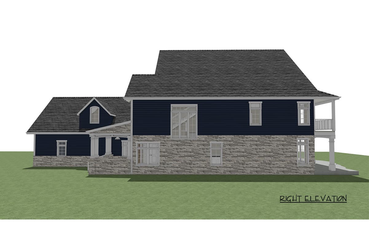 Plan 744531ABR: Craftsman House Plan with Dual Master Suites and Bonus Room - Image #8 - Cottage, Craftsman, Farmhouse, Traditional