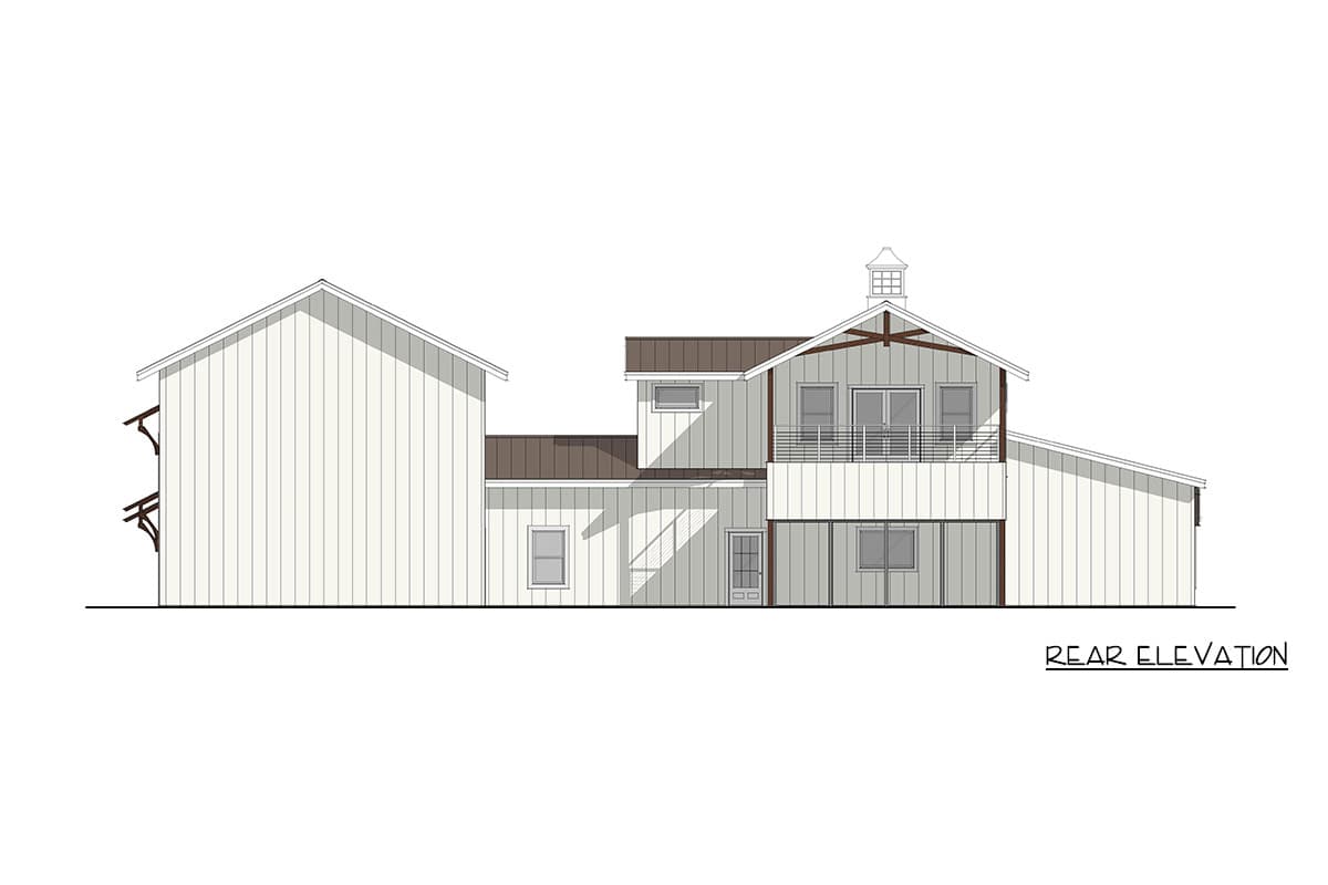 Plan 405177FDC: Modern Farmhouse Barndominium House Plan with 3 Bedrooms and Spacious Garage - Image #5 - Barndominium, Farmhouse