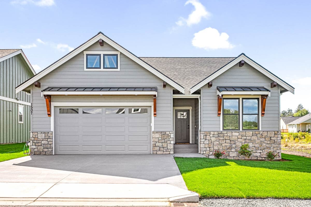 Plan image - 280267JWD:Craftsman Style House Plan with Two Bedrooms and Den